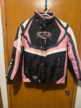 Edco Black & Pink Women's Insulated motorcycle  Jacket
